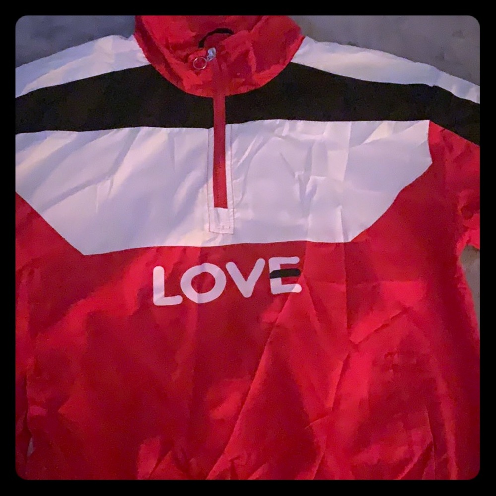LOVE Windbreaker hoodie